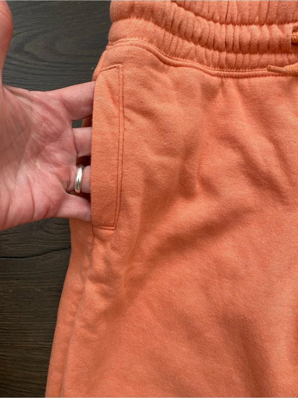 Old Navy Girls Cozy Coral Sweatpants Elastic Cuff Size 8